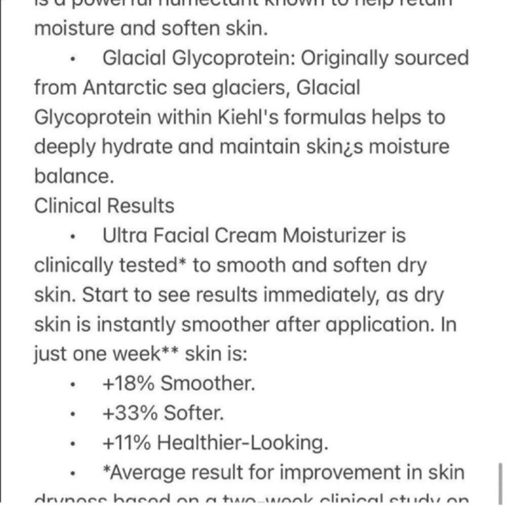 $5 π Kiehls Ultraβ Repair Cream π 24hr Moisturizer - Picture 5 of 6